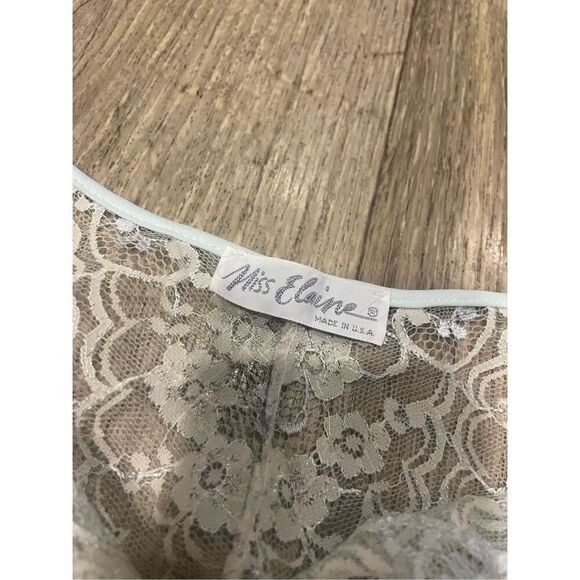 Miss Elaine XL Vintage Union Made Light Blue Robe with Pockets - Picture 3 of 8